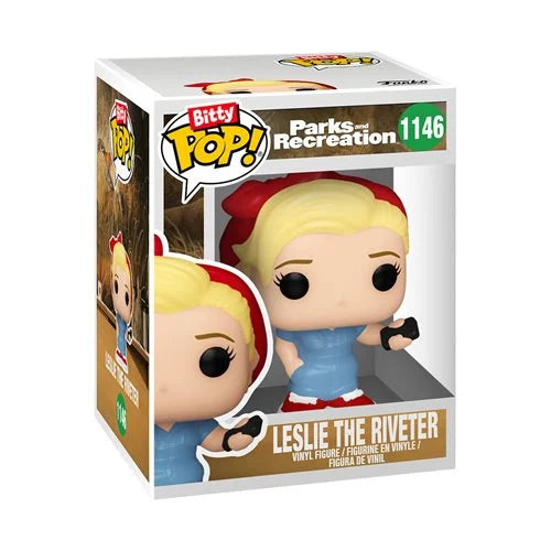 Funko Bitty Pop! Parks and Recreation Leslie the Riveter Mini-Figure 4-Pack