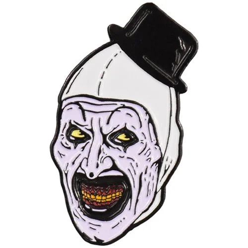 Terrifier Art the Clown Head Enamel Pin