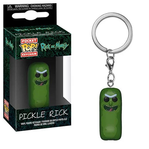 Funko Pocket Pop! Rick and Morty Pickle Rick Keychain