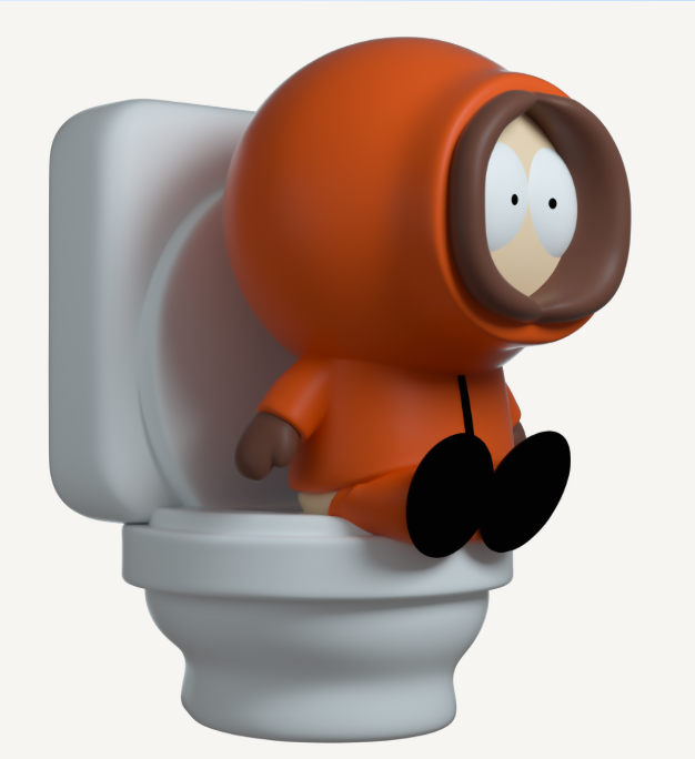 Youtooz South PArk Collection Kenny on Toilet Vinyl Figure